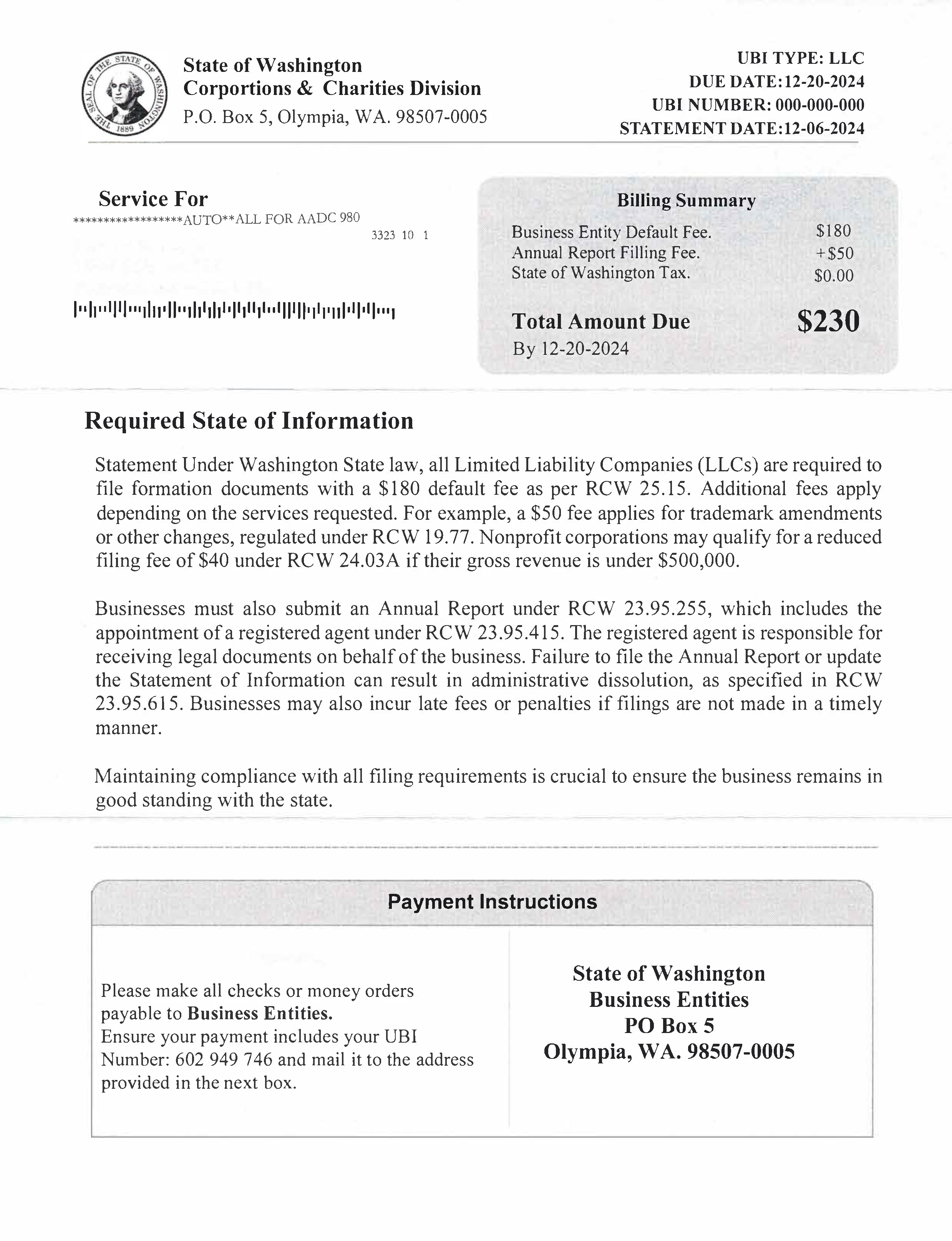 Look Out For Scam Correspondence From Washington's Secretary Of State